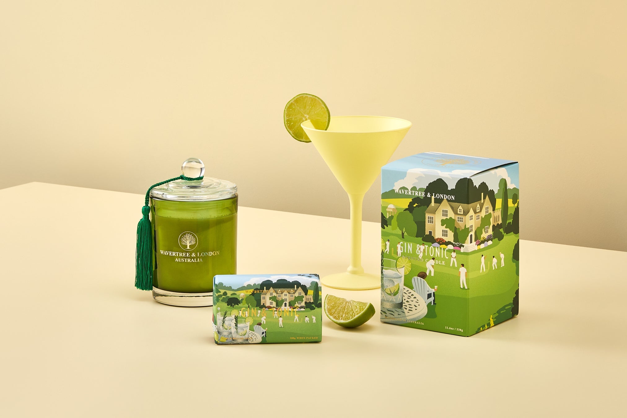 GIN & TONIC | Wavertree & London | 330g Soy Candle