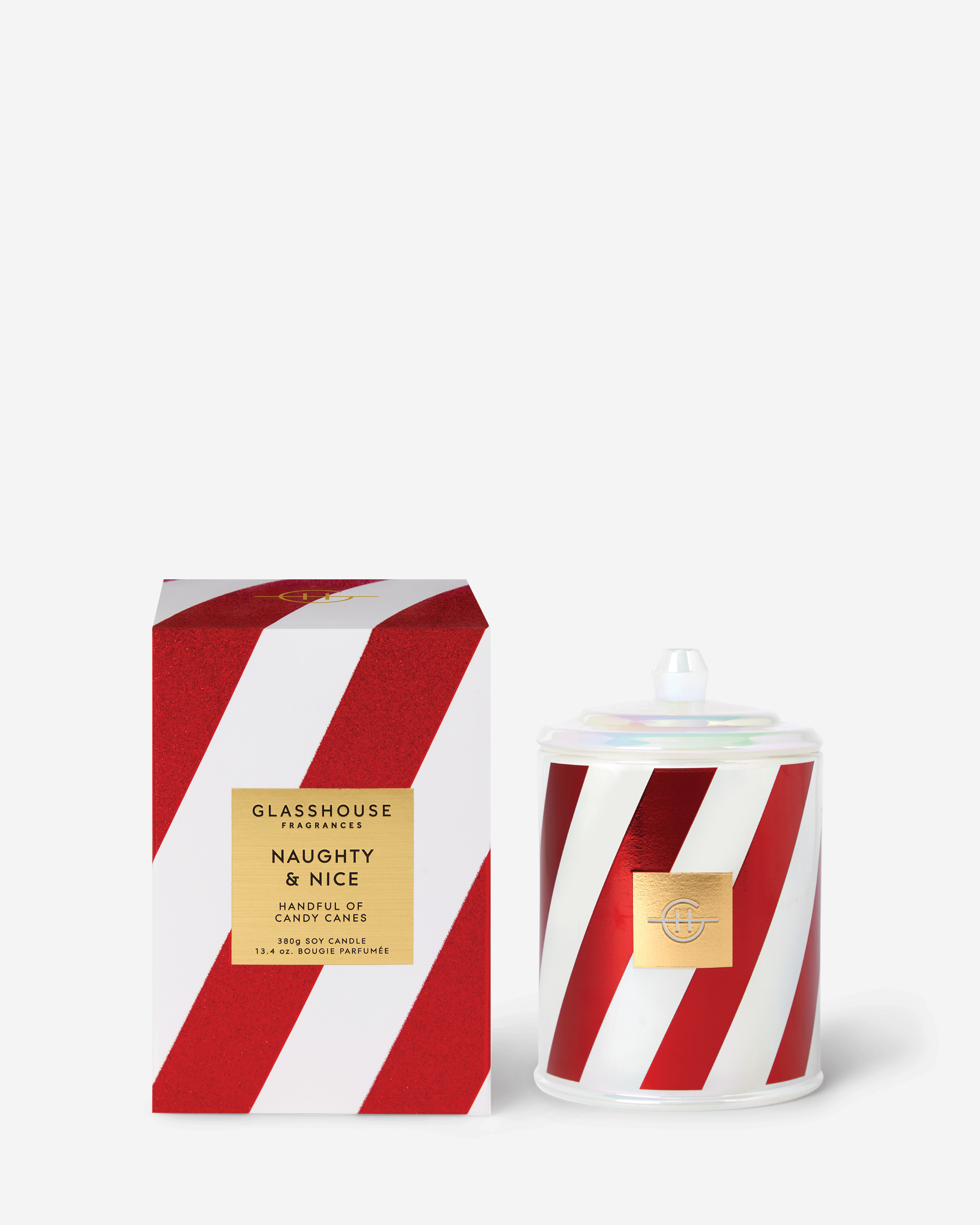 NAUGHTY & NICE | Handful of Candy Canes | 380g Candle