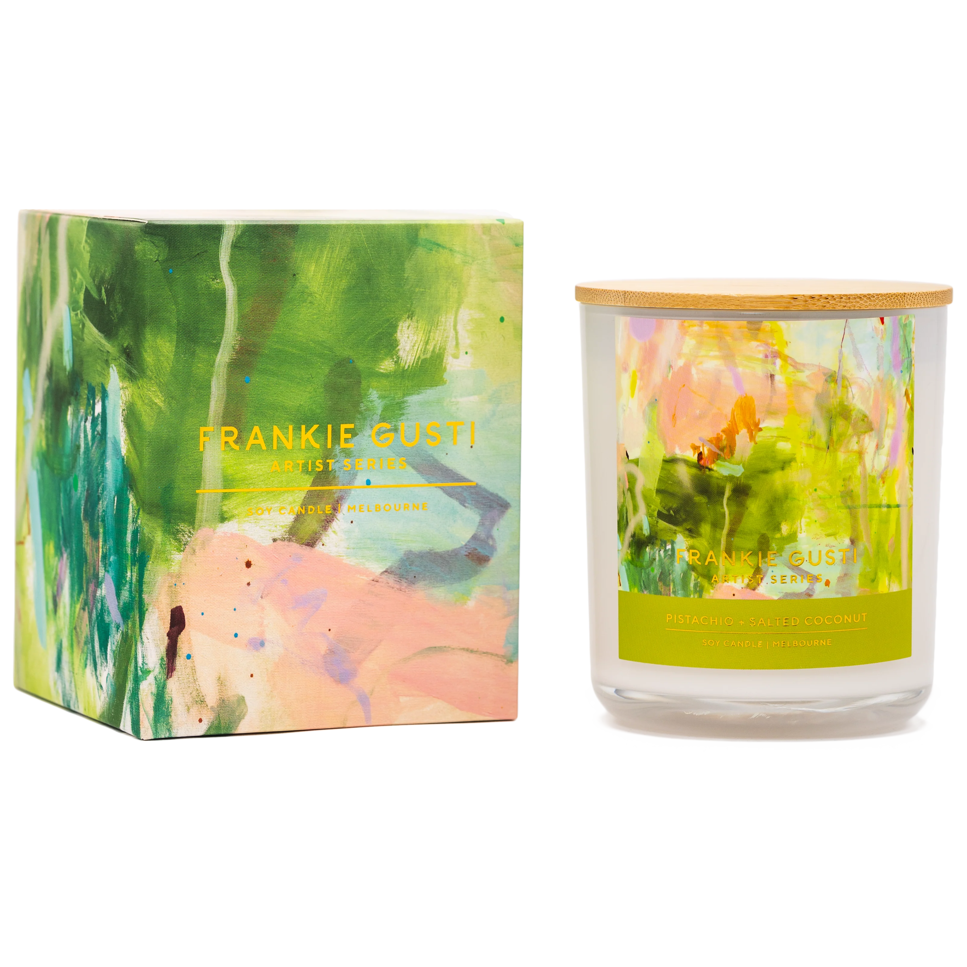 PISTACHIO + SALTED COCONUT | Artist Series Candle | Kate Eliza