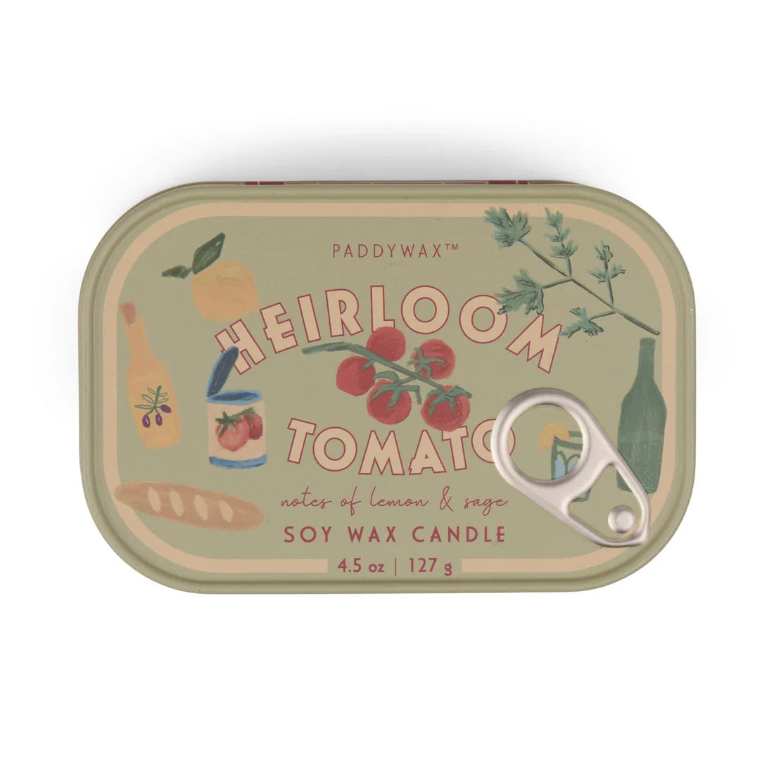 Heirloom Tomato Bistro Printed Tin Candle 127g