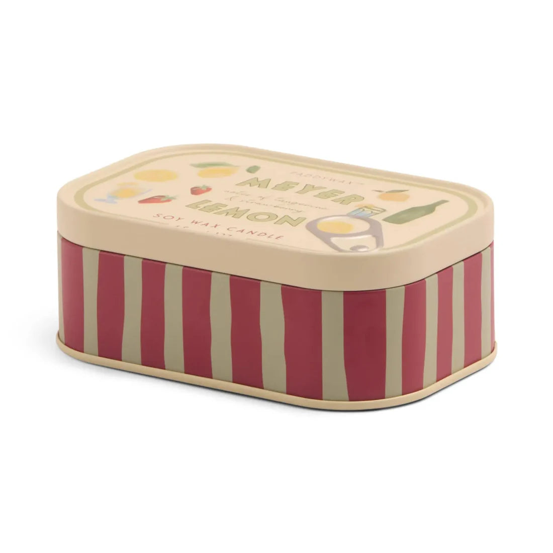 Meyer Lemon Bistro Printed Tin Candle 127g