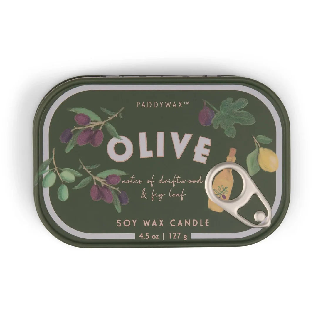 Fig & Olive Bistro Printed Tin Candle 127g