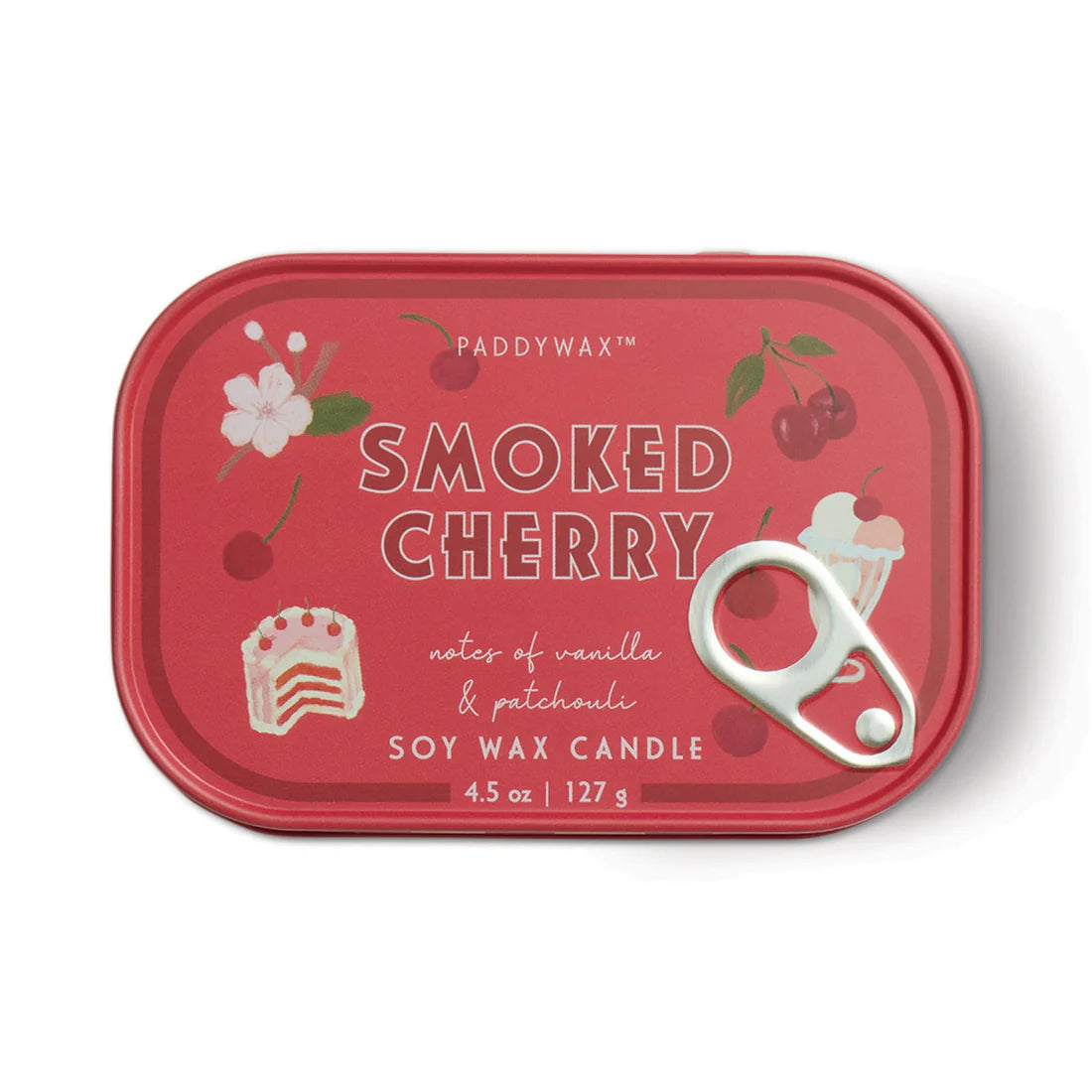Smoked Cherry Bistro Printed Tin Candle 127g