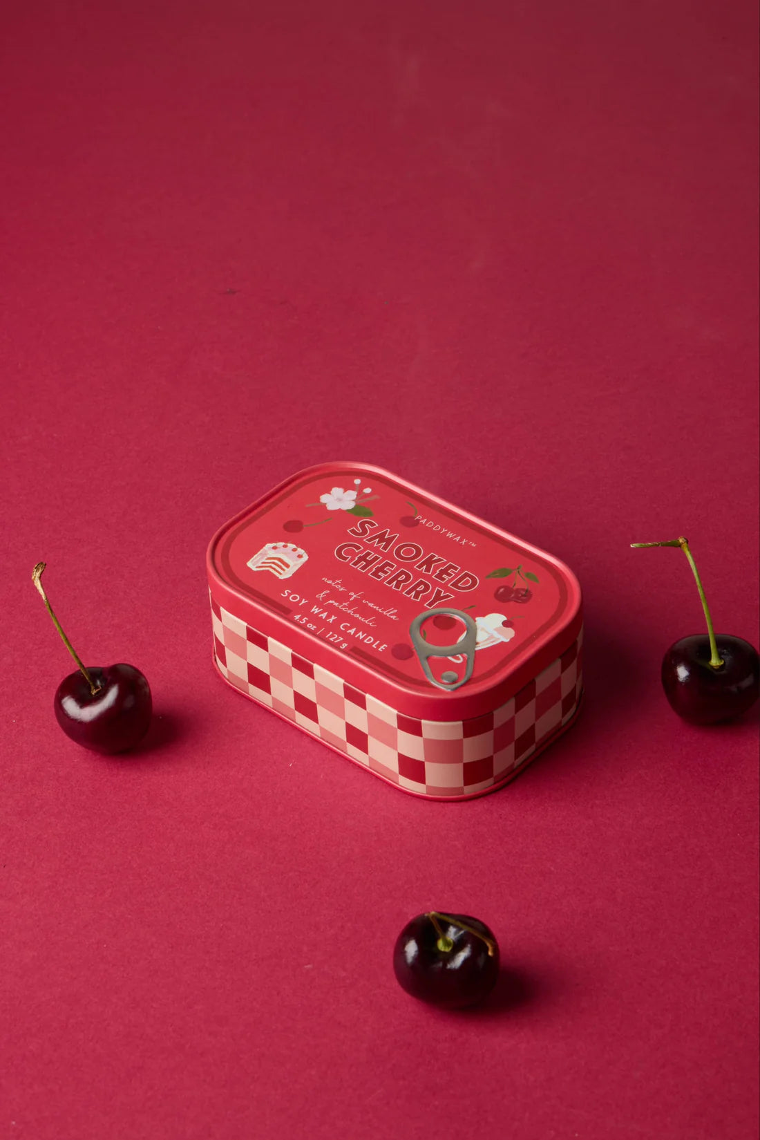Smoked Cherry Bistro Printed Tin Candle 127g