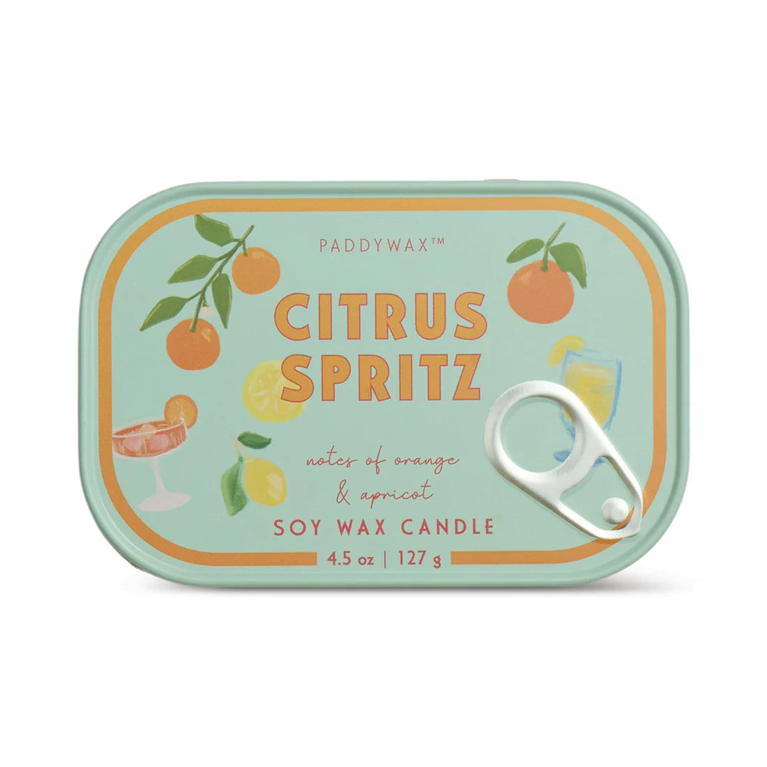 Citrus Spritz Bistro Printed Tin Candle 127g