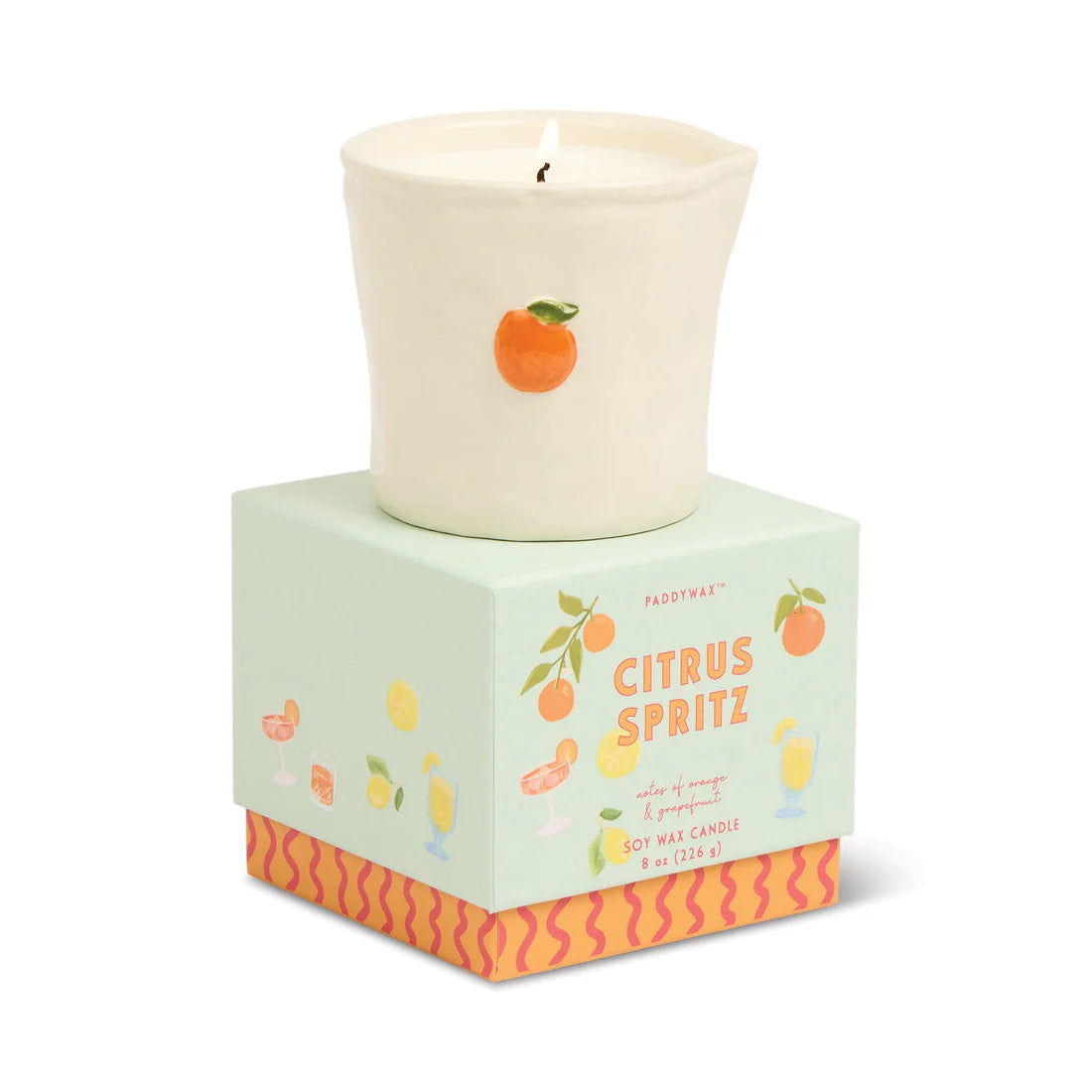 Citrus Spritz Bistro Ceramic Candle 226g
