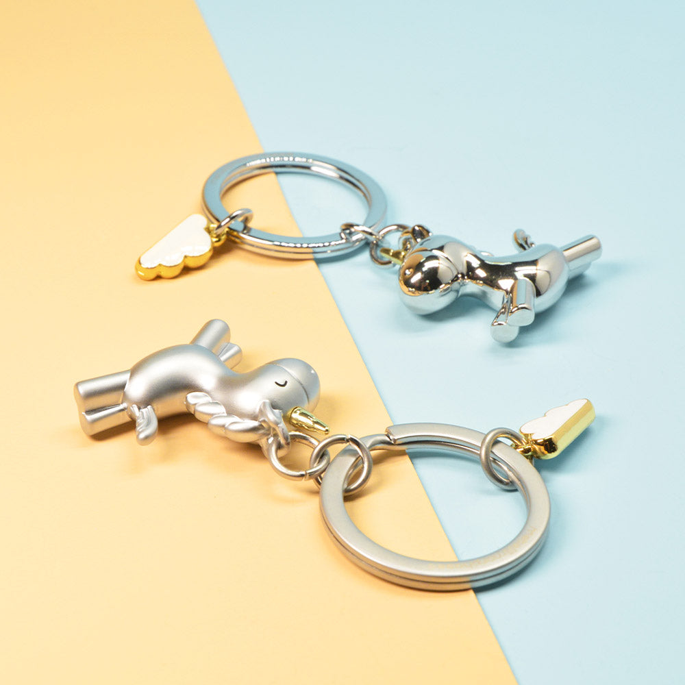 Metalmorphose Unicorn in the Clouds keyring