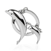Metalmorphose Dolphin Family keyring