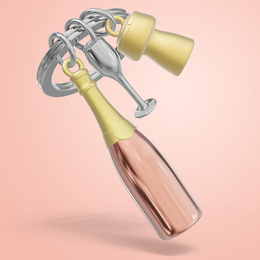 Metalmorphose Champagne Rose Gold keyring