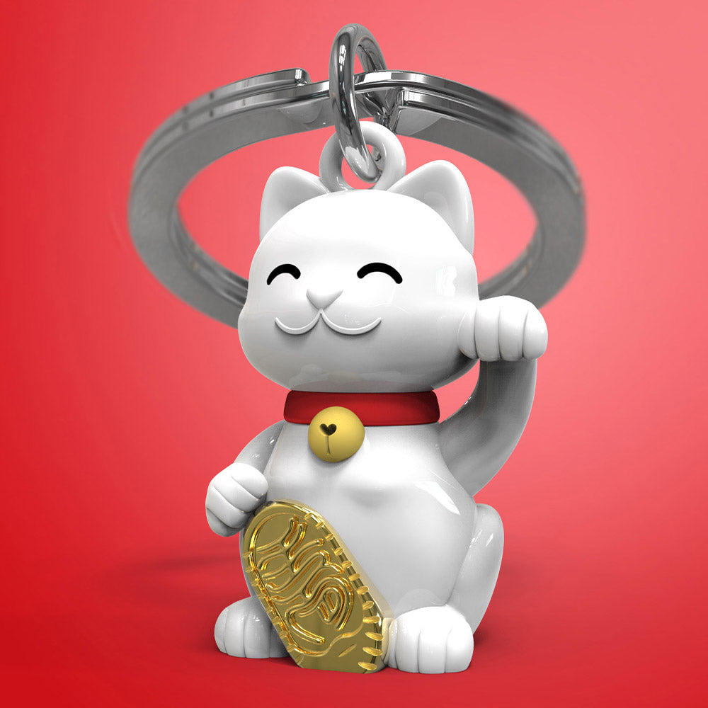 Metalmorphose Lucky Cat keyring