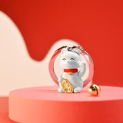 Metalmorphose Lucky Cat keyring