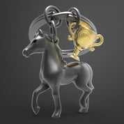 Metalmorphose Horse & Trophy keyring