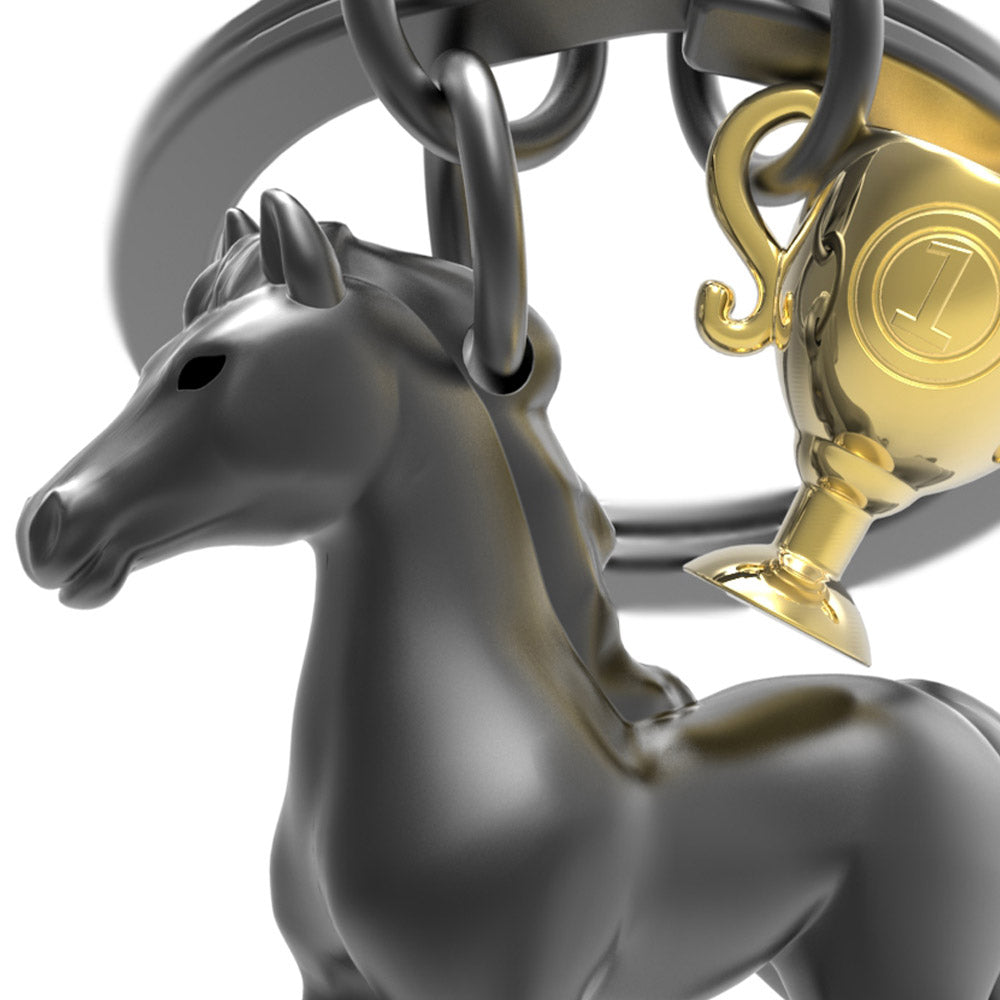 Metalmorphose Horse & Trophy keyring