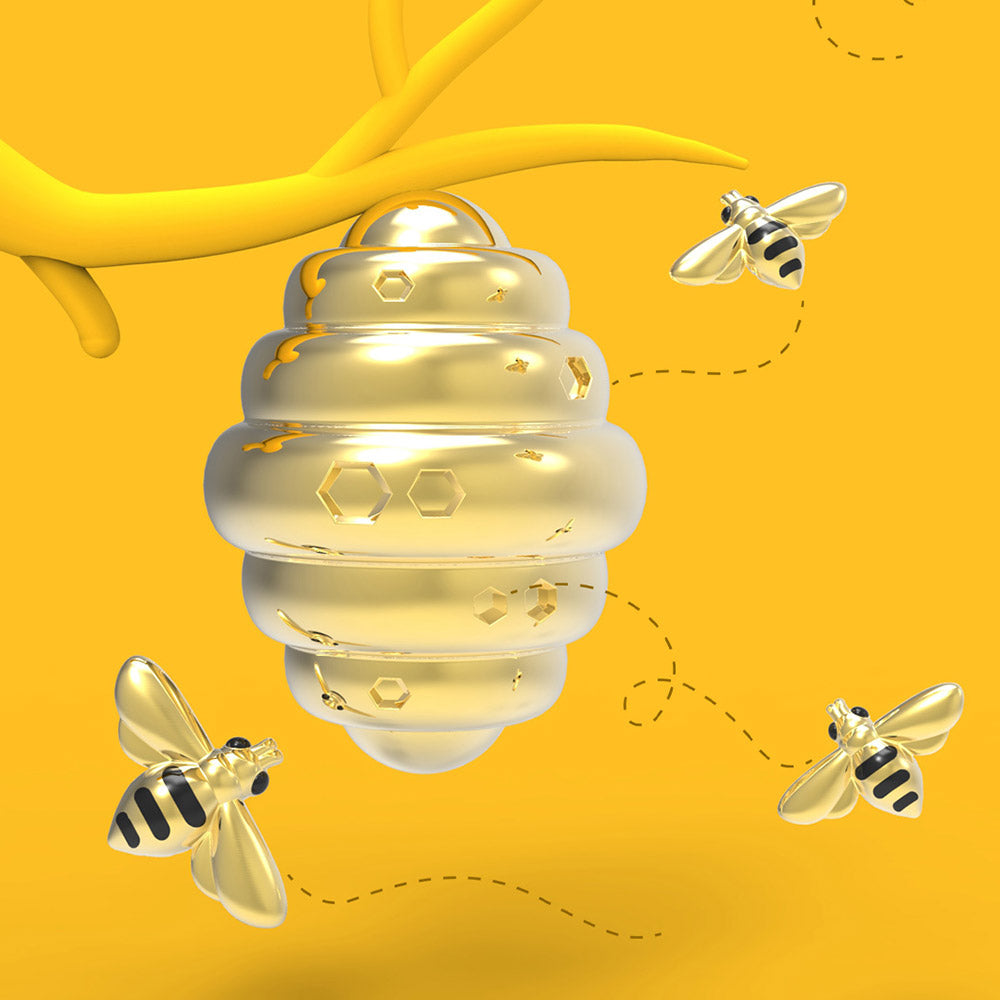 Metalmorphose Honey & Bee keyring