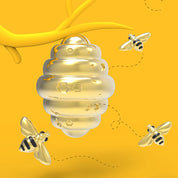 Metalmorphose Honey & Bee keyring