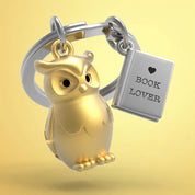 Metalmorphose Wise Owl keyring