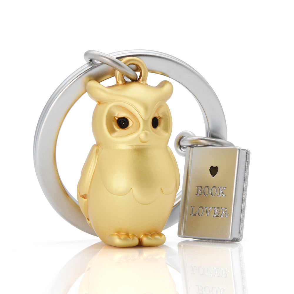 Metalmorphose Wise Owl keyring