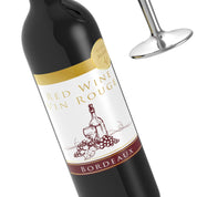 Metalmorphose Red Wine & Wine Glass keyring