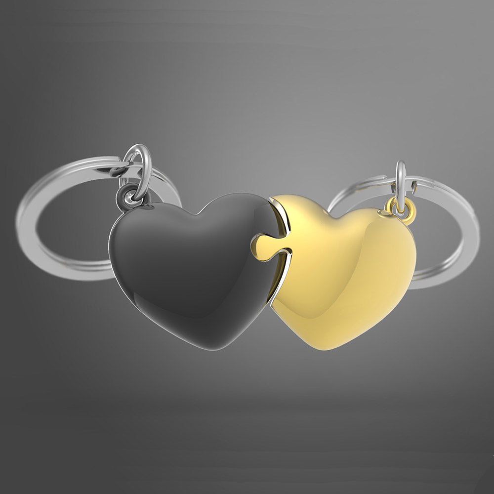 Metalmorphose Love Heart Puzzle keyring