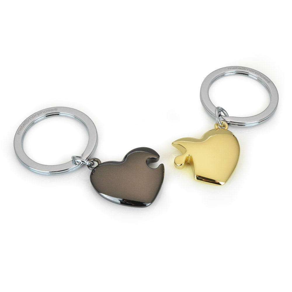 Metalmorphose Love Heart Puzzle keyring