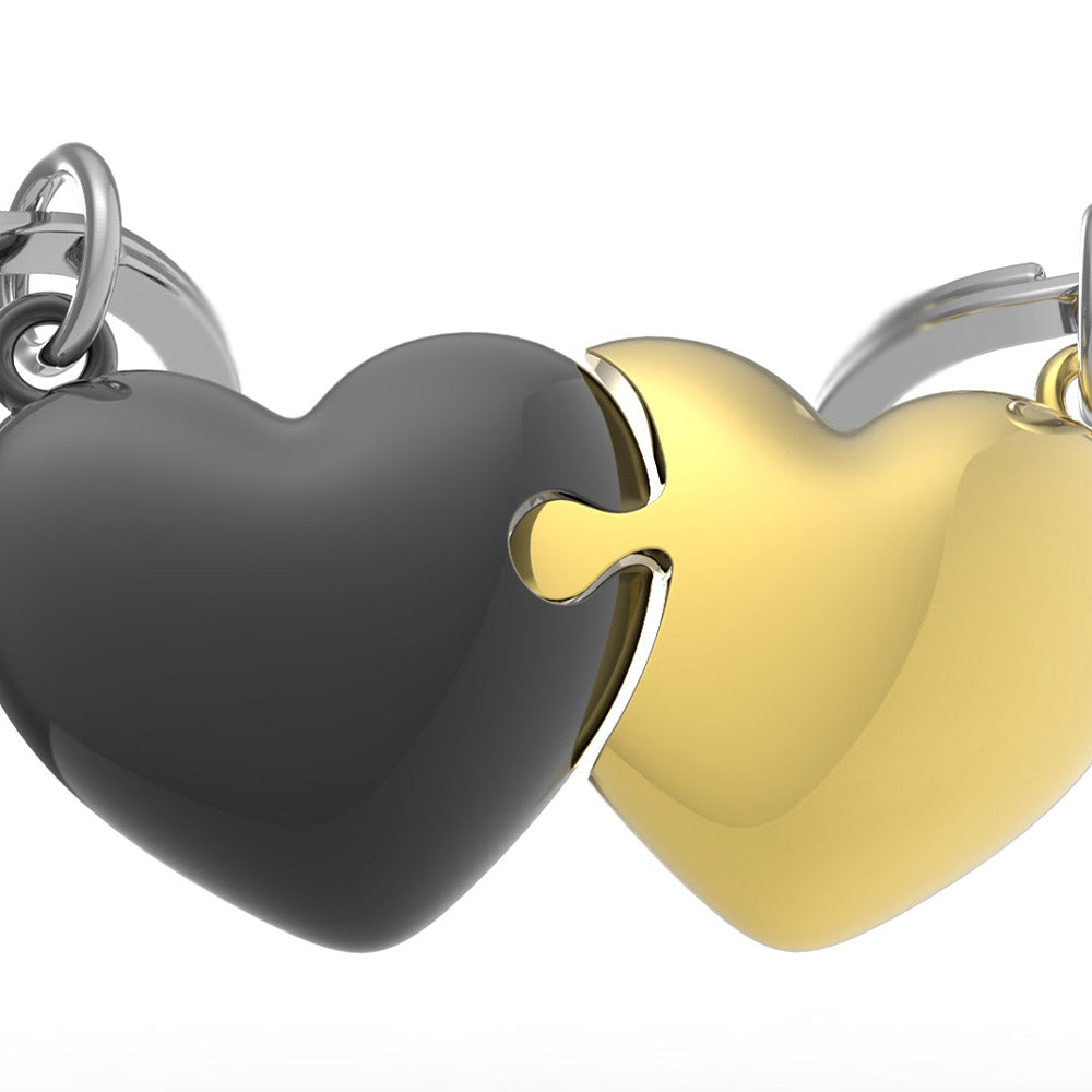Metalmorphose Love Heart Puzzle keyring