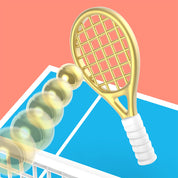 Metalmorphose Tennis Racquet & Ball keyring