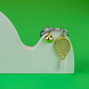 Metalmorphose Tennis Racquet & Ball keyring