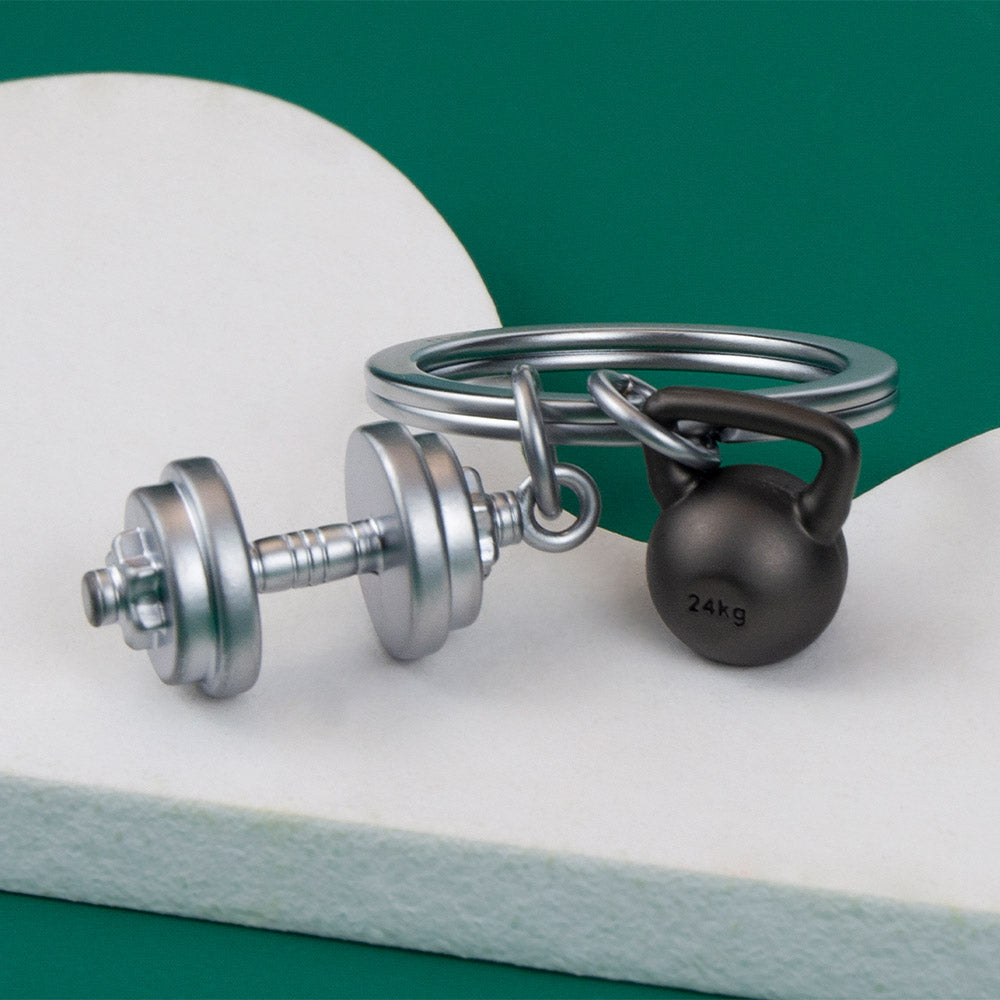 Metalmorphose Dumbbell keyring