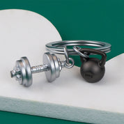 Metalmorphose Dumbbell keyring