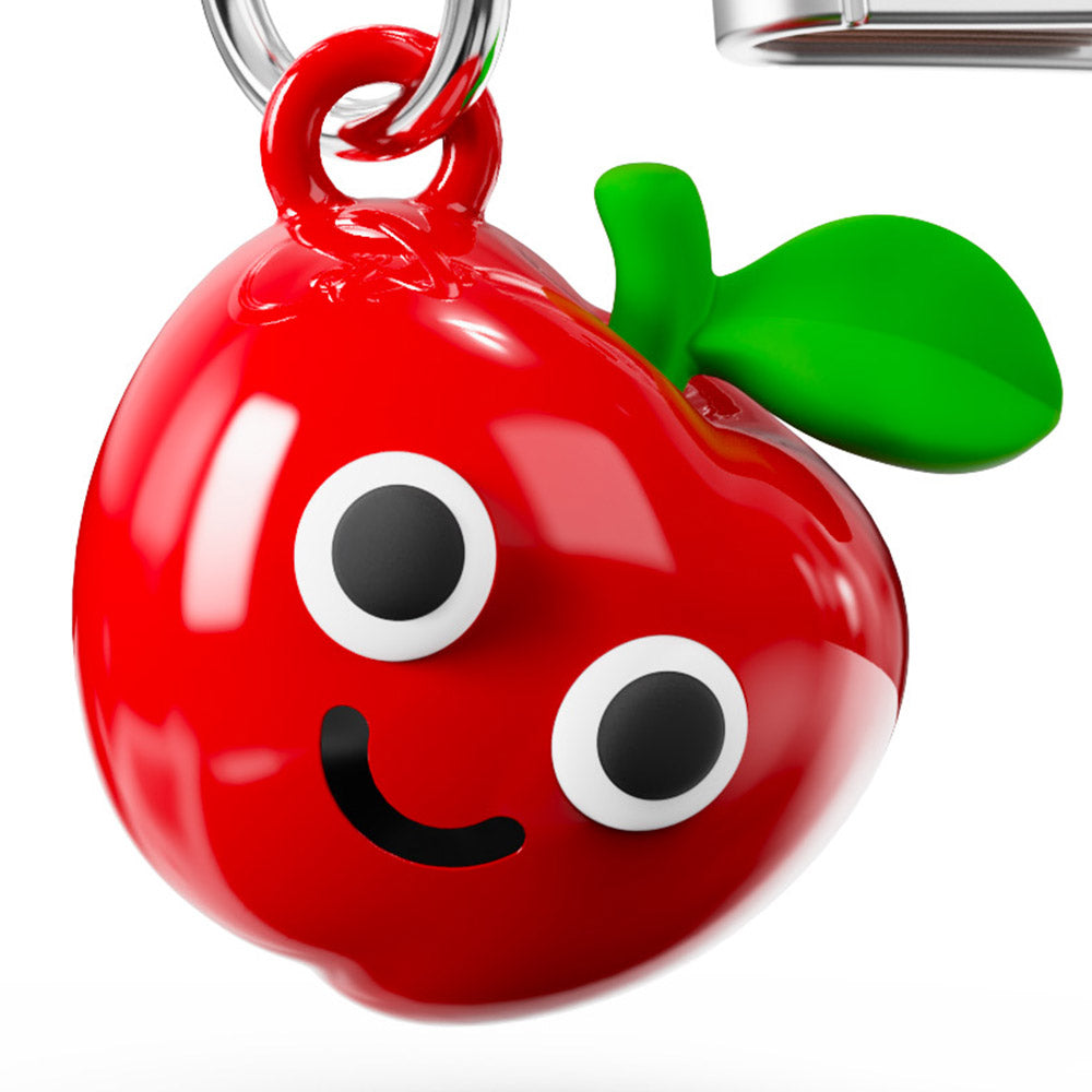 Metalmorphose Apple & Book Teacher keyring