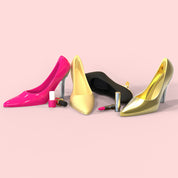 Metalmorphose Pink Shoe keyring