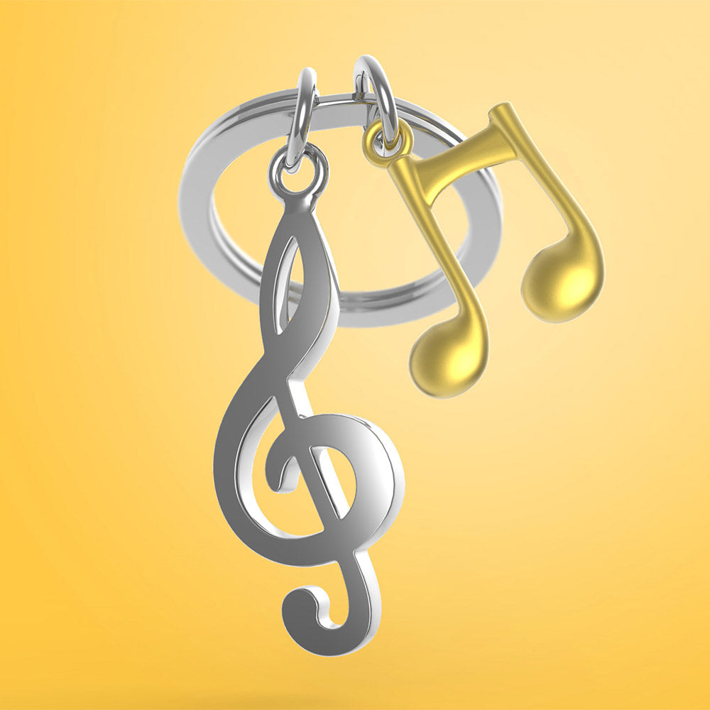 Metalmorphose Musical Notes keyring