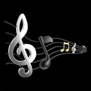 Metalmorphose Musical Notes keyring