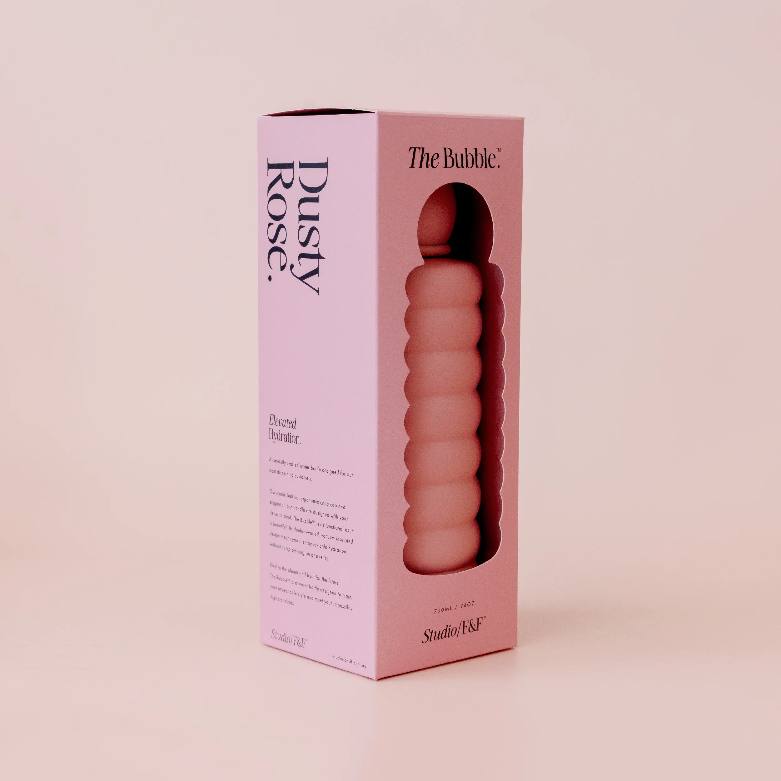 The Bubble - Dusty Rose - Reusable Water Bottle 700mL