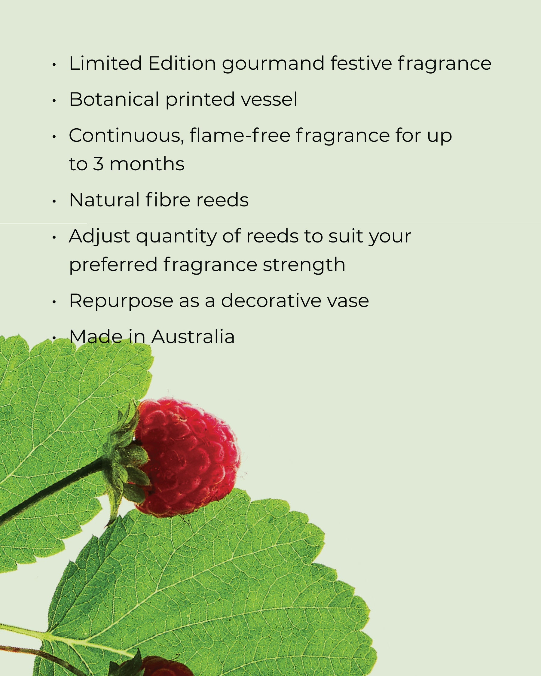 RASPBERRY & RHUBARB | 250mL Fragrance Diffuser