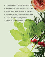 WHITE FIG & CEDAR | Christmas Tree Scent Stems
