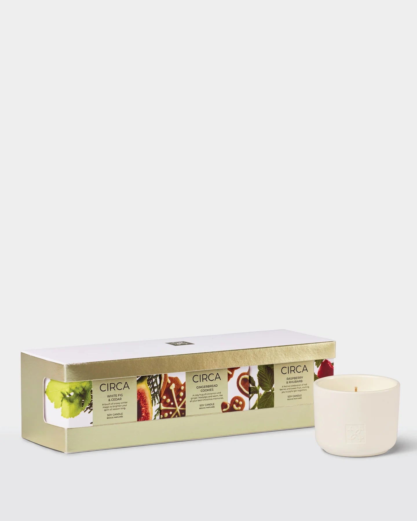 CHRISTMAS CANDLE TRIO | 3 × 70g Soy Candles | Assorted Fragrances