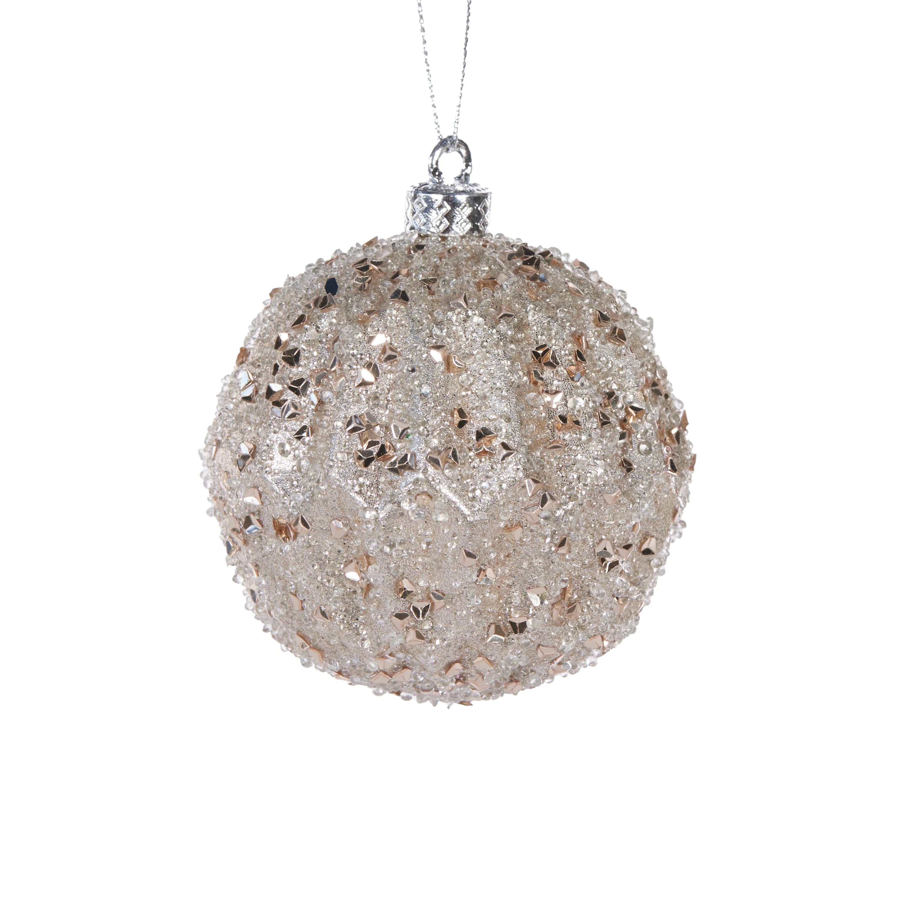 CHAMPAGNE GEO BAUBLE | Christmas Ornament