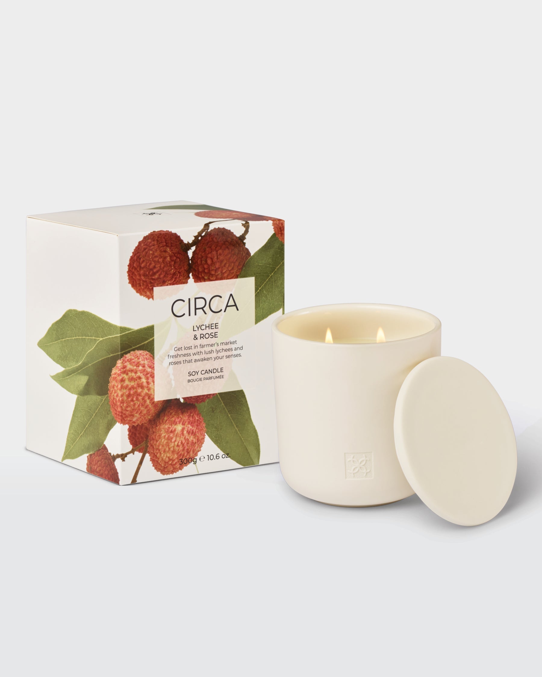 Lychee & Rose 300g Soy Candle
