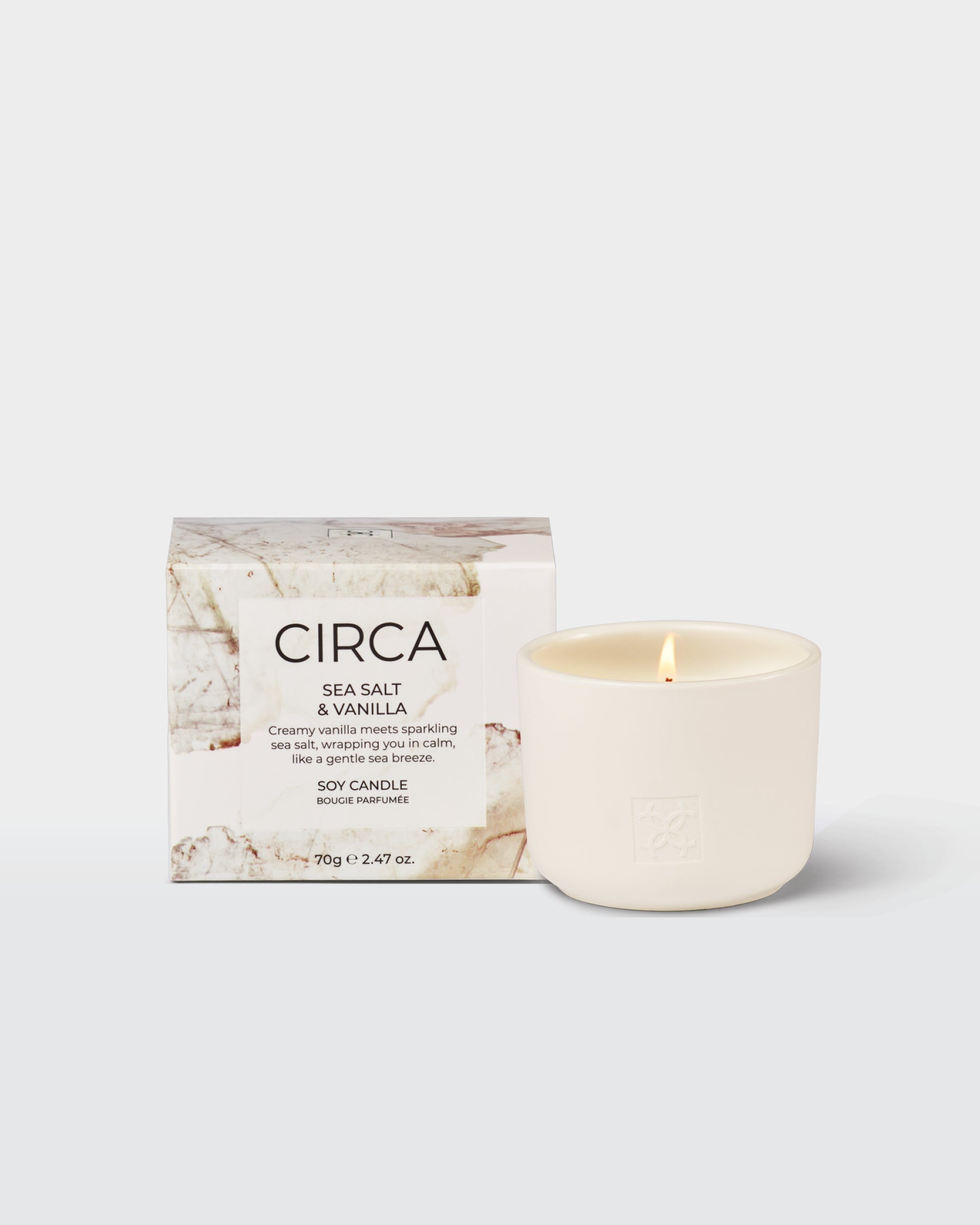 Sea Salt & Vanilla 70g Soy Candle