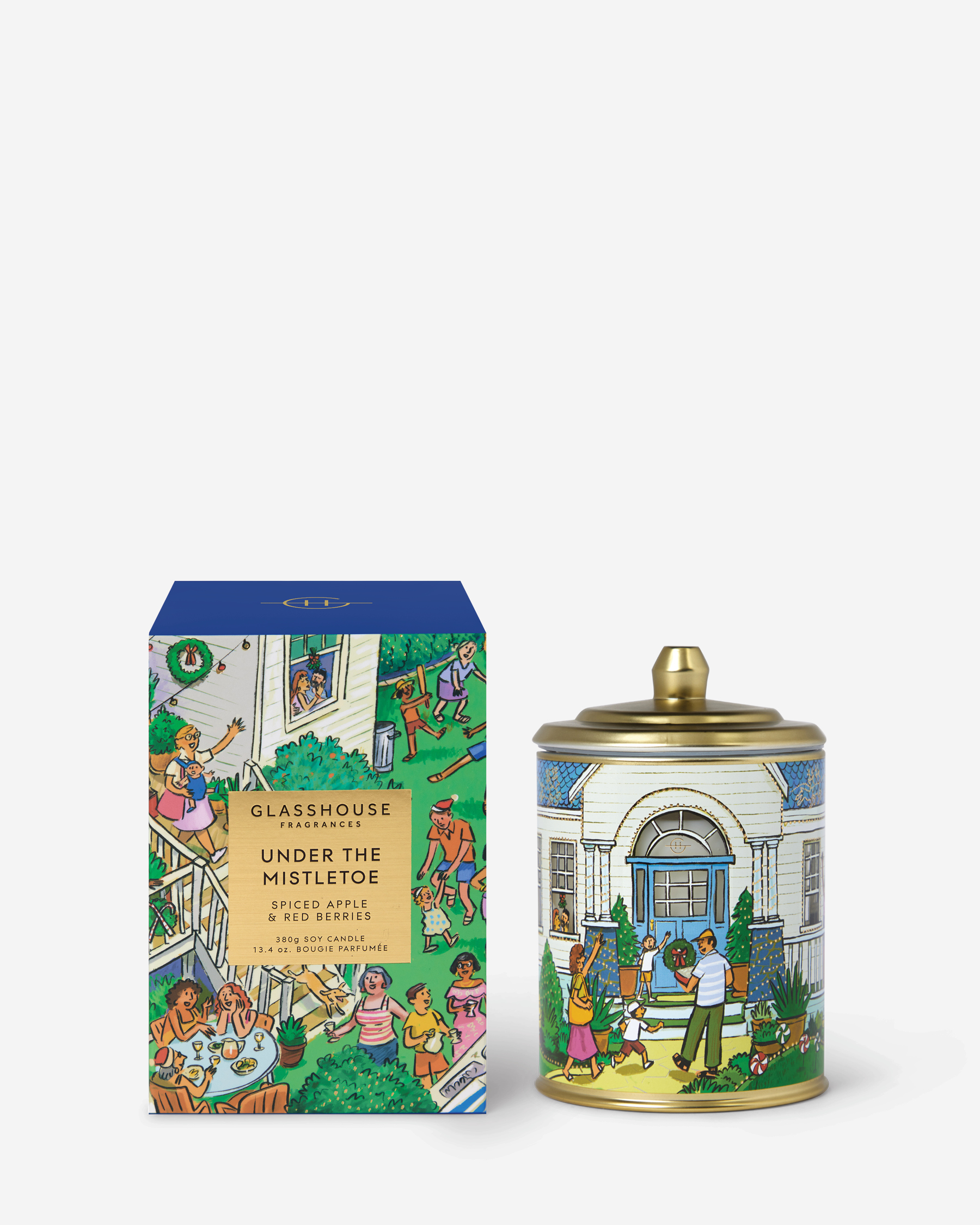 UNDER THE MISTLETOE | Spiced Apple & Red Berries | 380g Candle