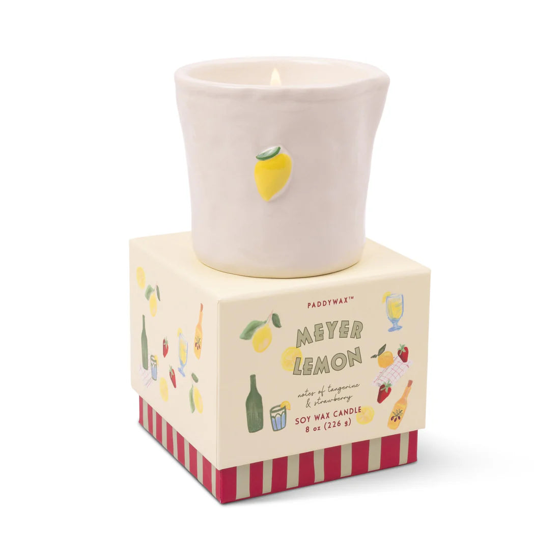 Meyer Lemon Bistro Ceramic Candle 226g
