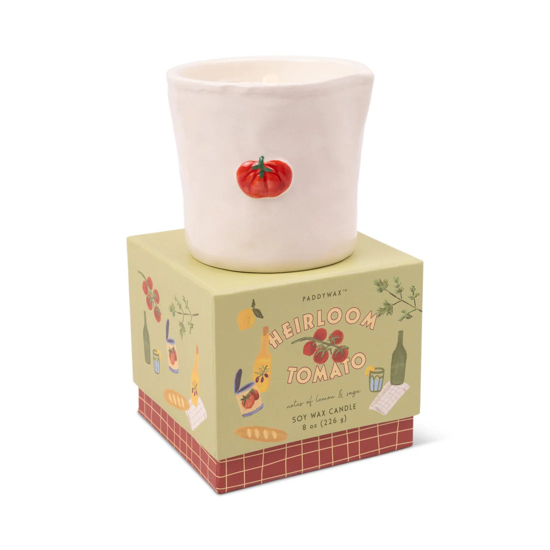 Heirloom Tomato Bistro Ceramic Candle 226g