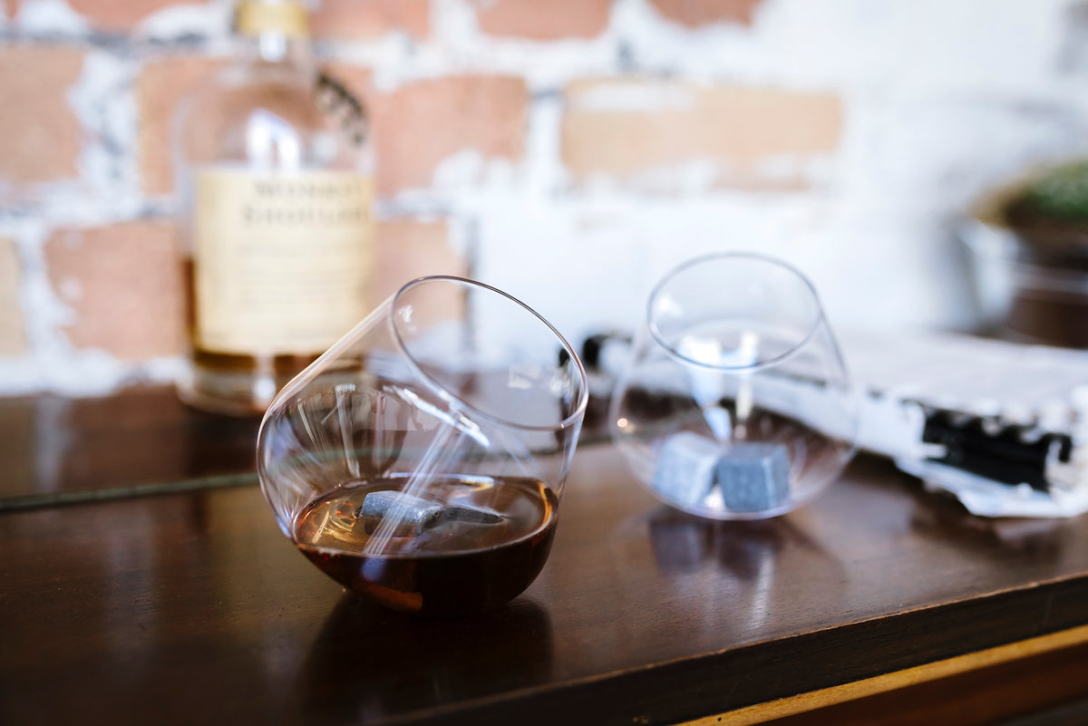 Gentlemens Hardware Rocking Whisky Glasses packaging