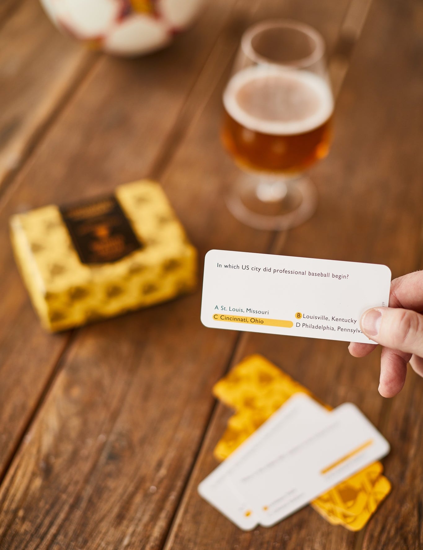 Gentlemens Hardware Sports Trivia cards
