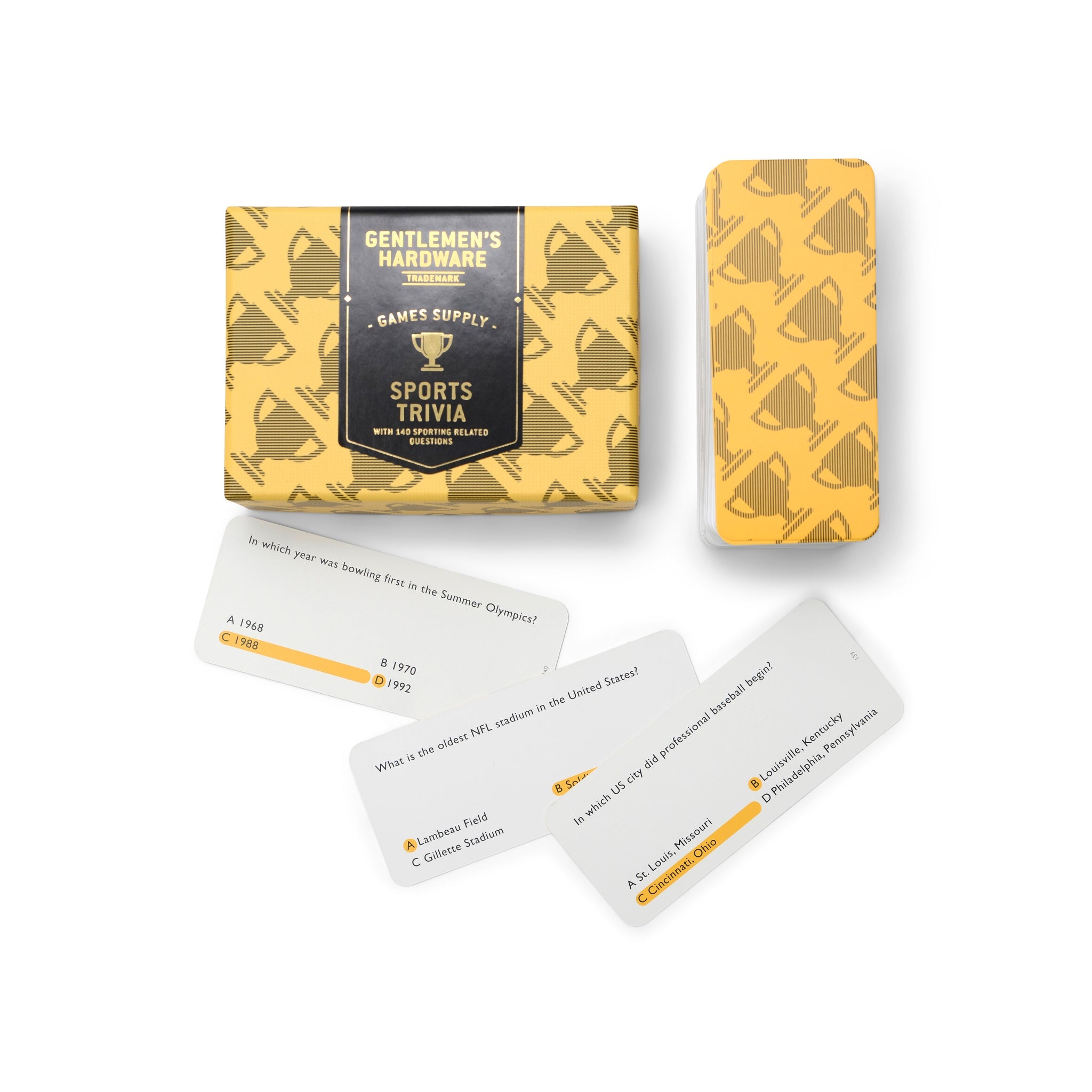 Gentlemens Hardware Sports Trivia box