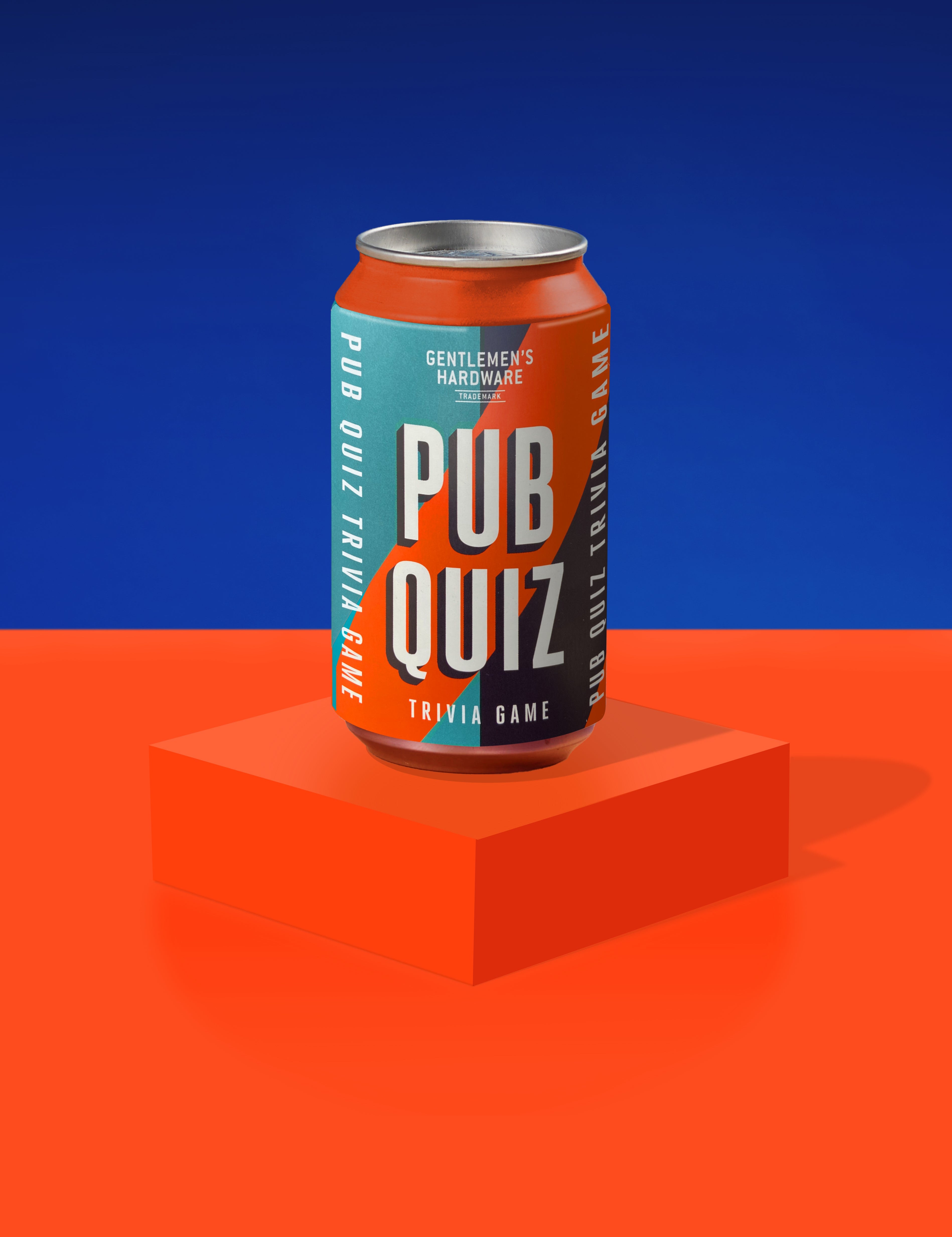 Gentlemens Hardware Pub Quiz in a Can tin