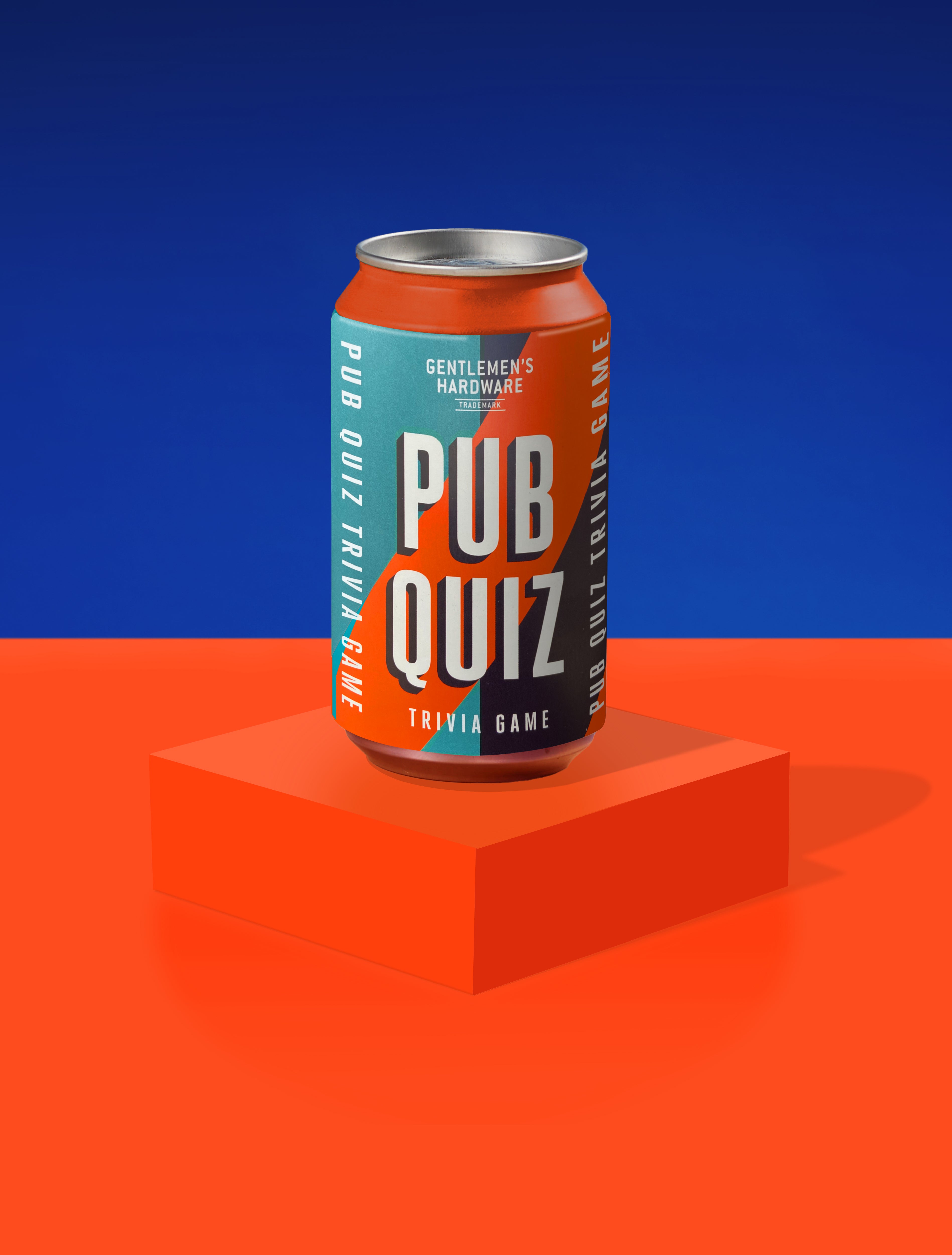 Gentlemens Hardware Pub Quiz in a Can tin