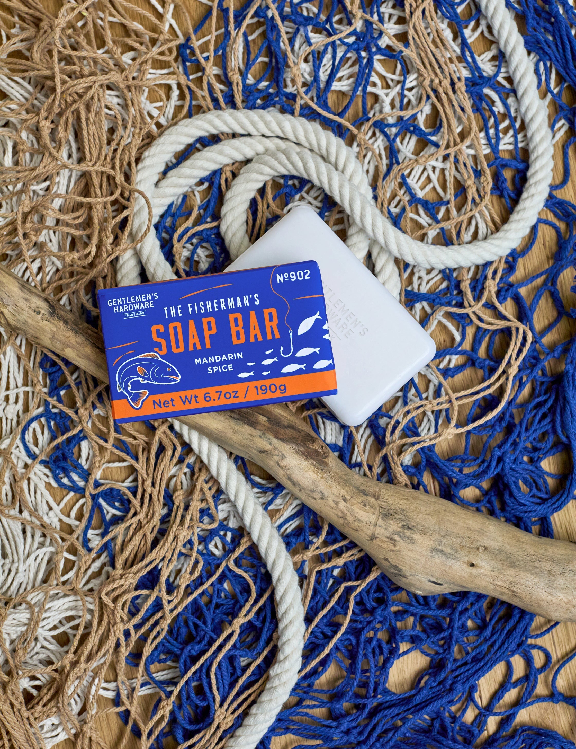 Gentlemens Hardware Fisherman's Soap Bar Mandarin Spice lifestyle