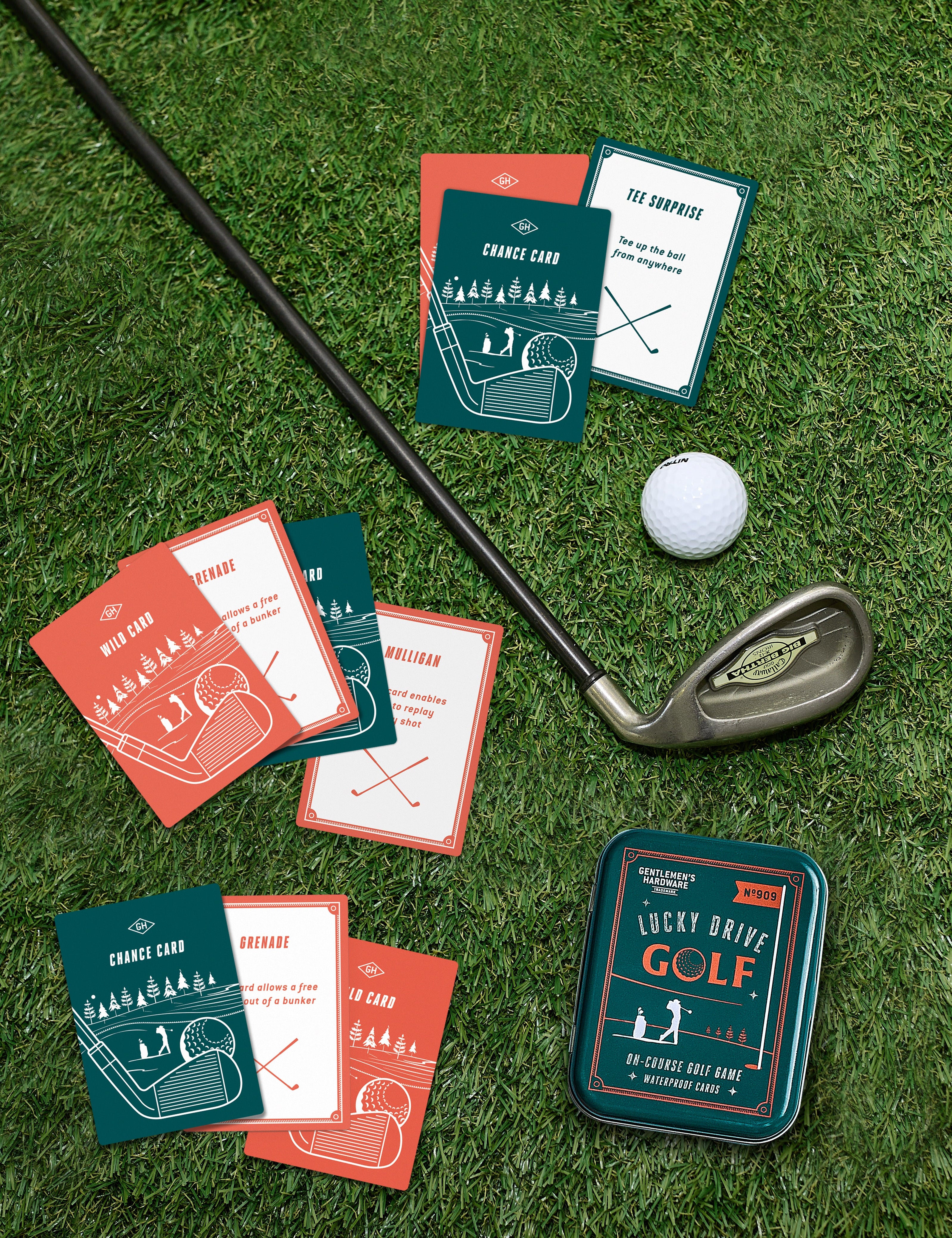 Gentlemens Hardware Golf Card Game contents